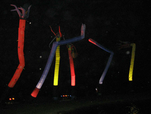 Decorative hydra inflatables with light