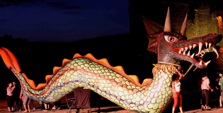Inflatable dragon
