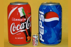 Mini canette Pepsi gonflable